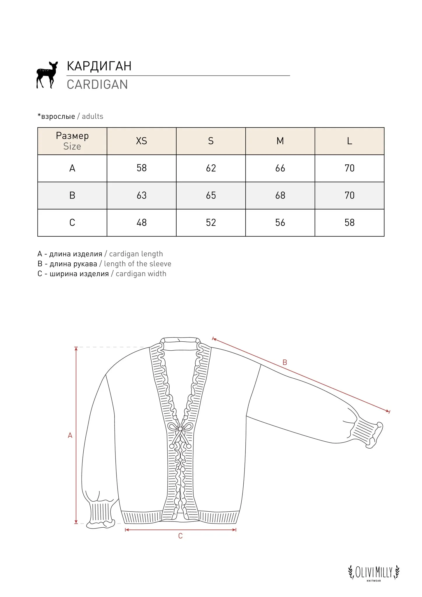 Adult Strawberries cardigan | Blue