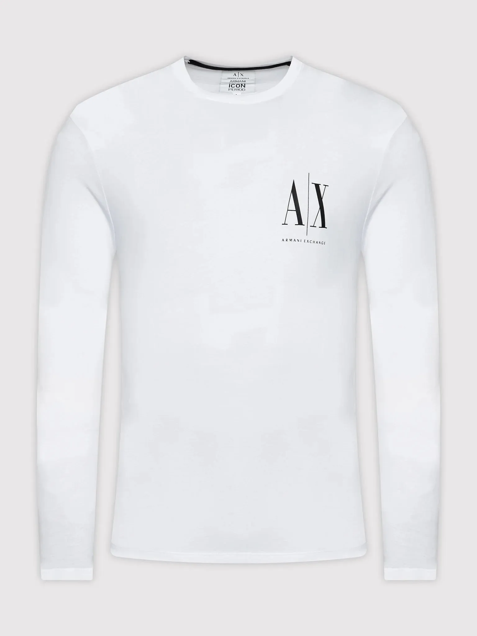 Armani Exchange White,Black Long Sleeve T-Shirts