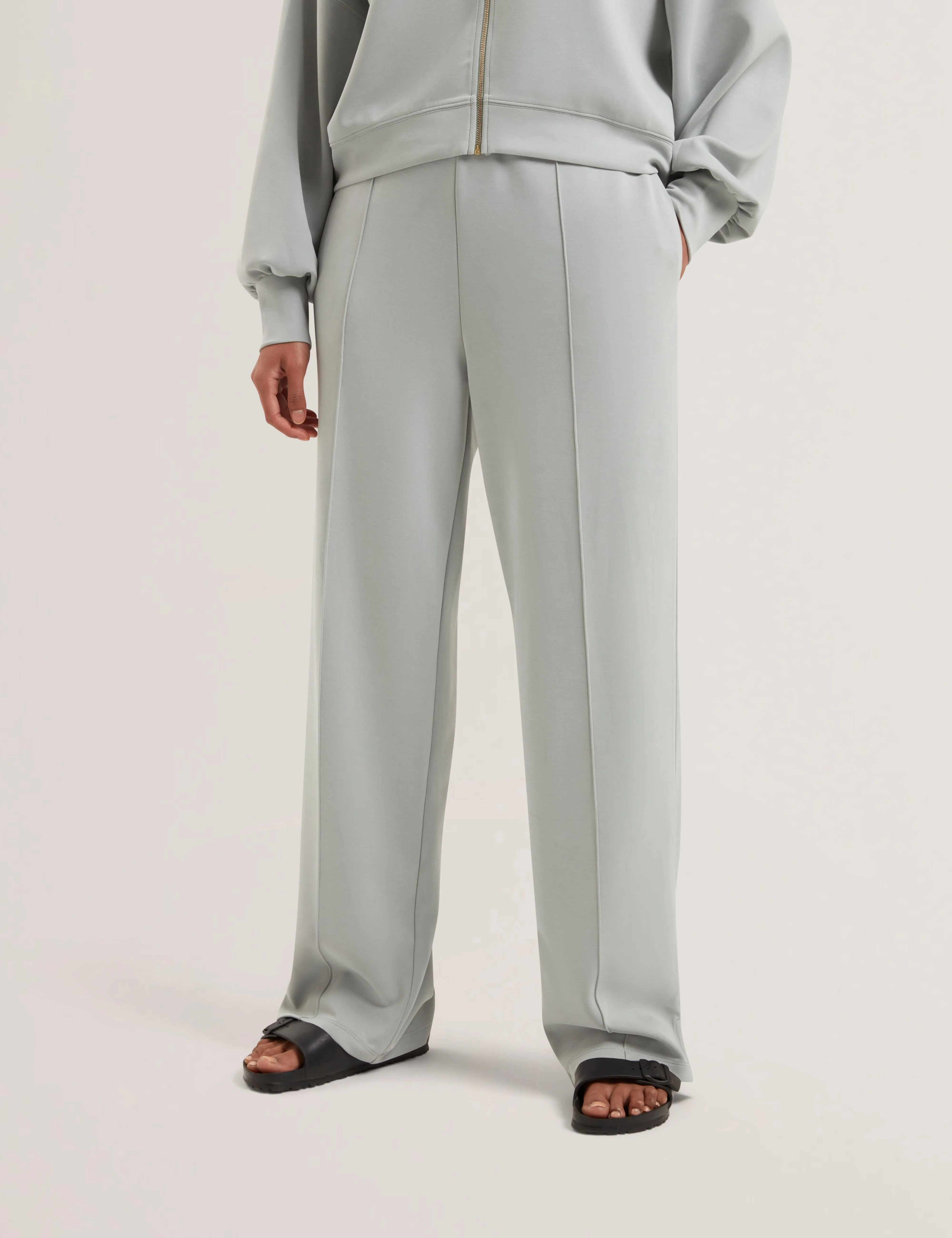 Arorha Zip Through Funnel Neck Sweat Lt-Green