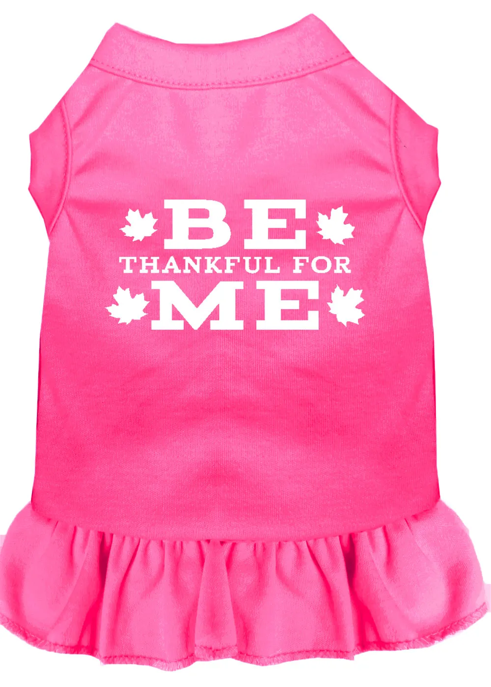 Be Thankful For Me Screen Print Dress Bright Pink Med