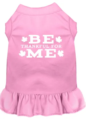 Be Thankful For Me Screen Print Dress Light Pink Xl