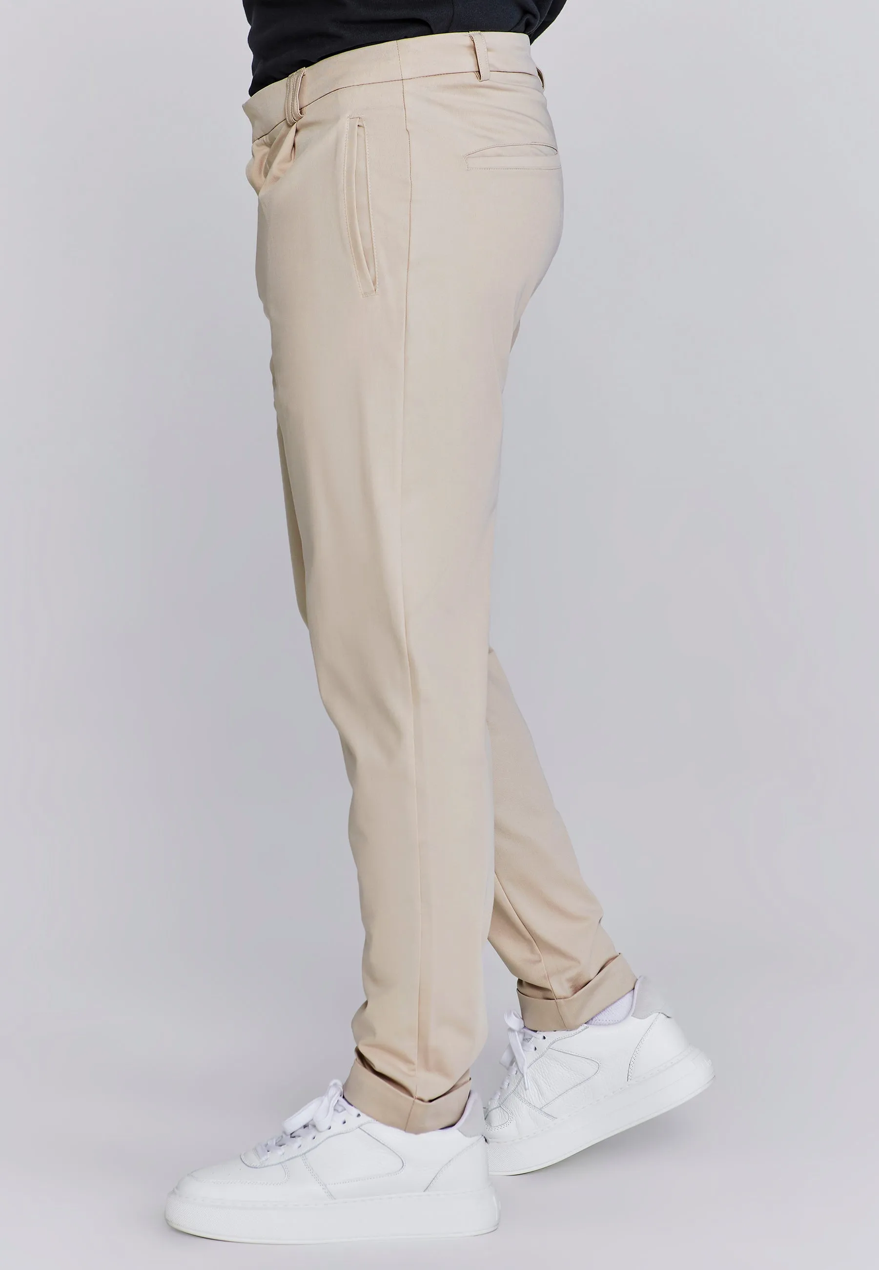 Beige Smart Chinos