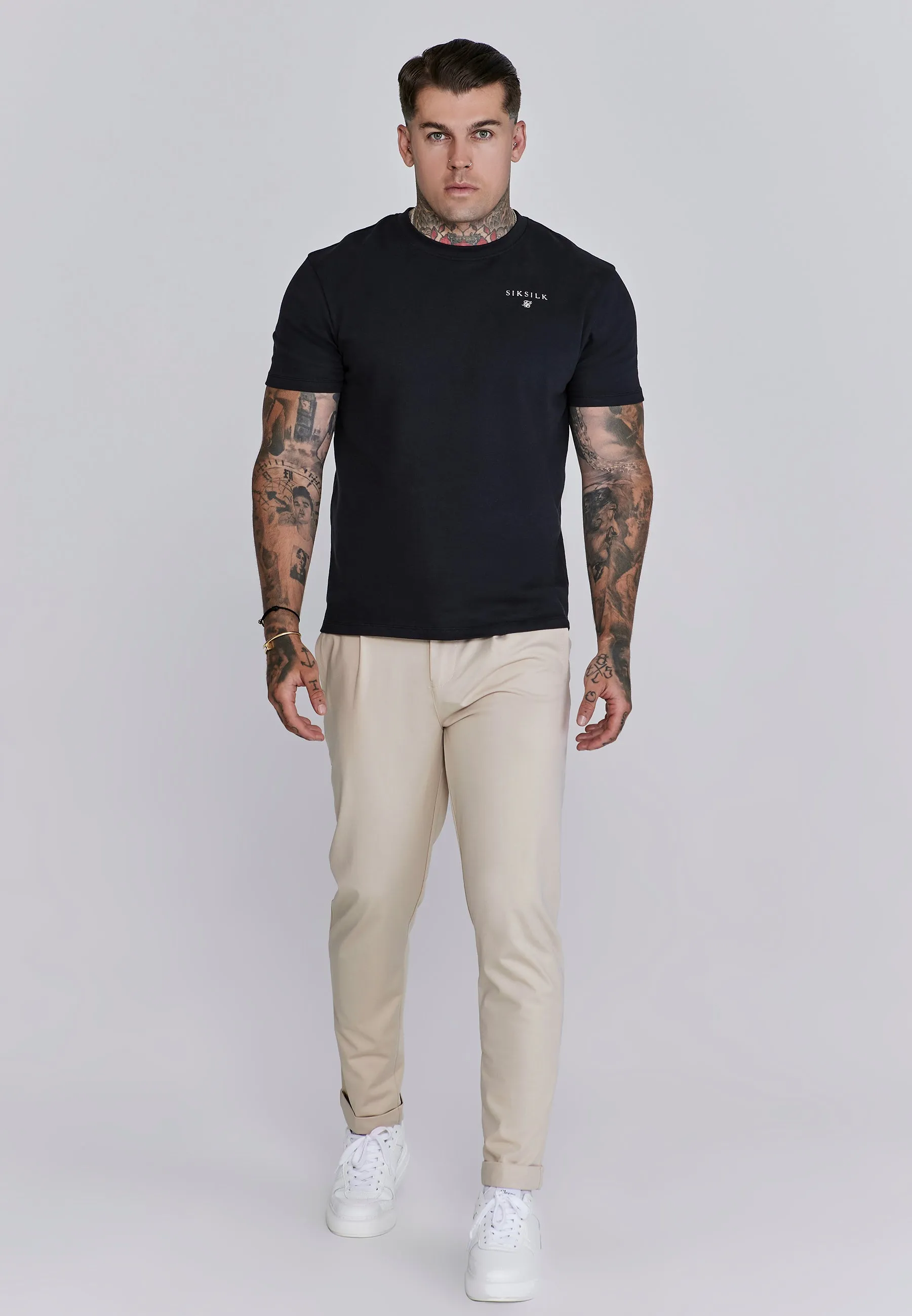 Beige Smart Chinos