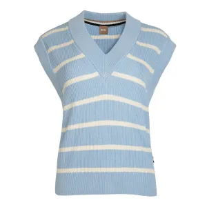 BOSS RELAXED-FIT STRIPED SWEATER
