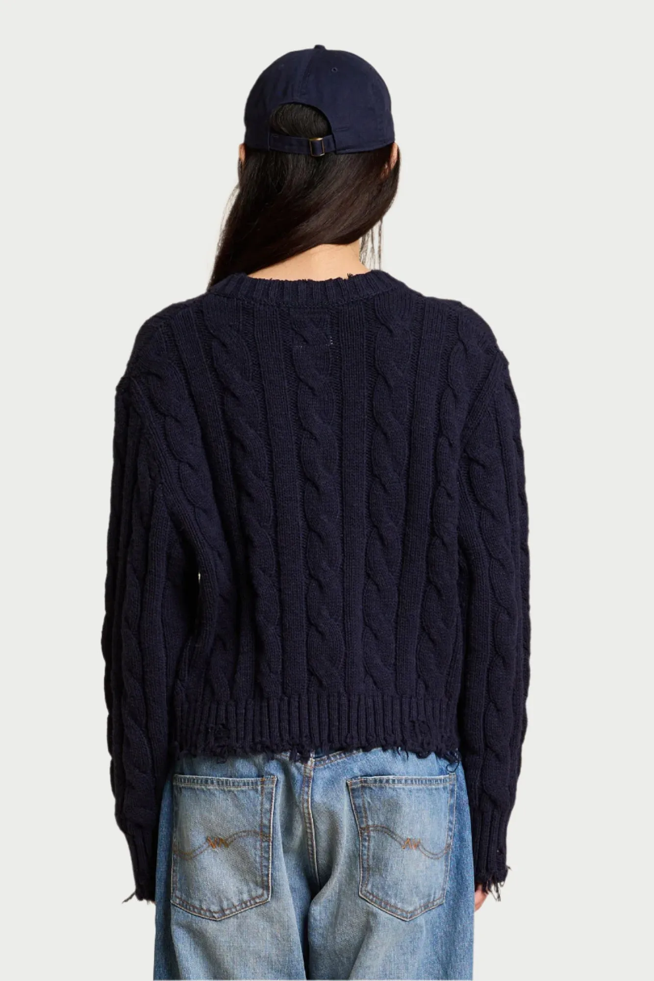 Cable V-Neck Sweater