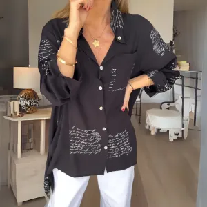 CALLISTA™ - HANDWRITTEN BUTTON-UP SHIRT