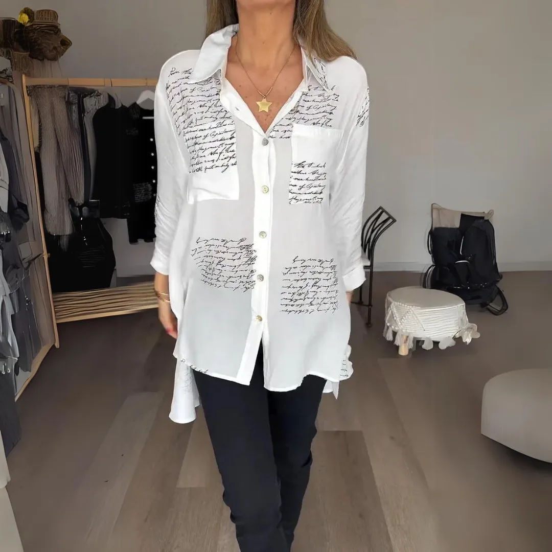 CALLISTA™ - HANDWRITTEN BUTTON-UP SHIRT