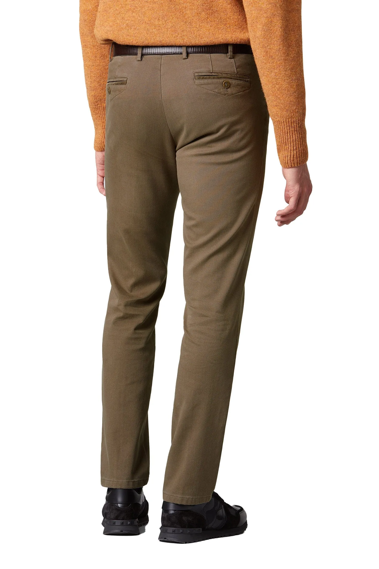 Chicago Canvas Look Stretch Chinos - Stone