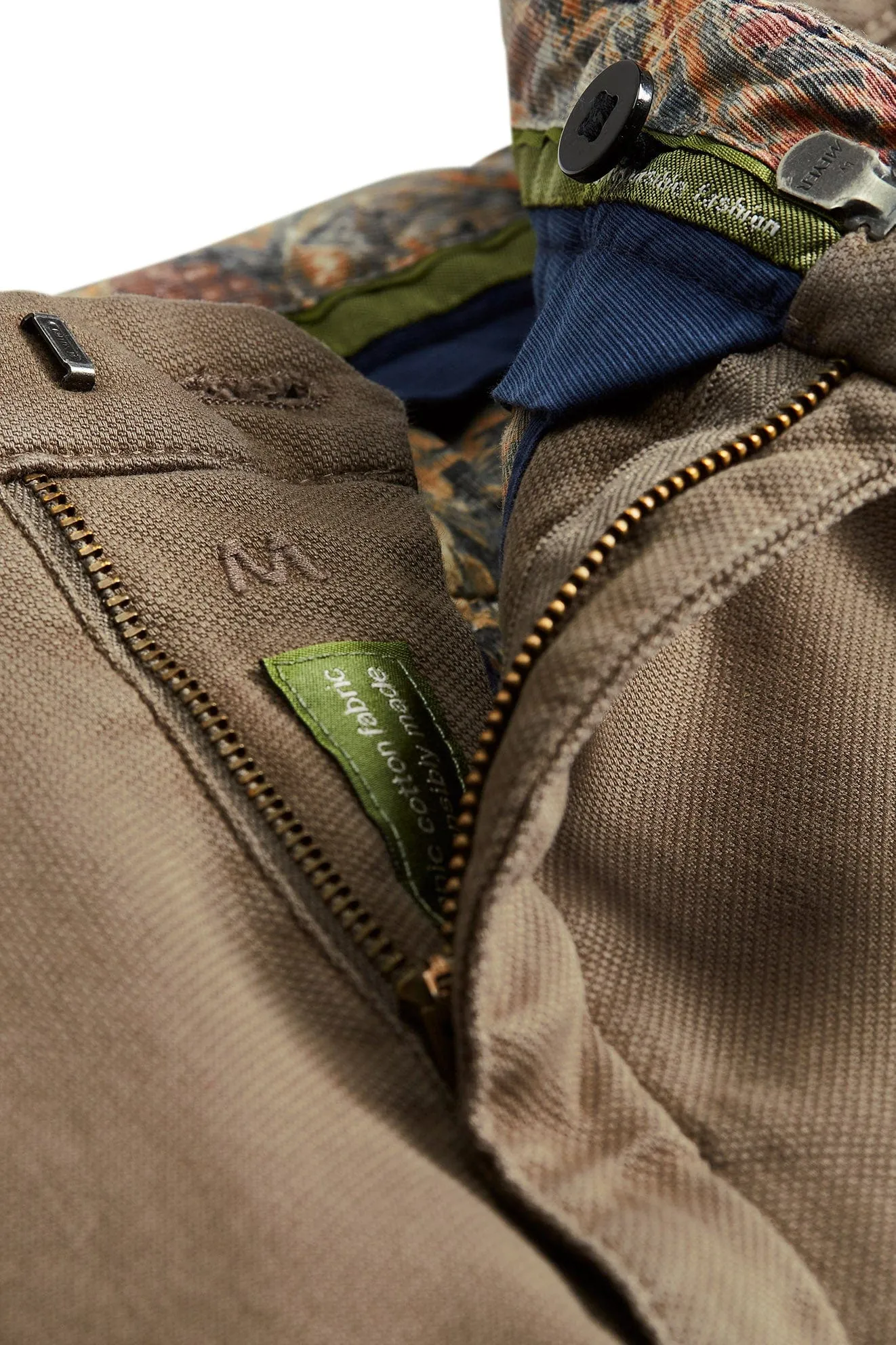 Chicago Canvas Look Stretch Chinos - Stone