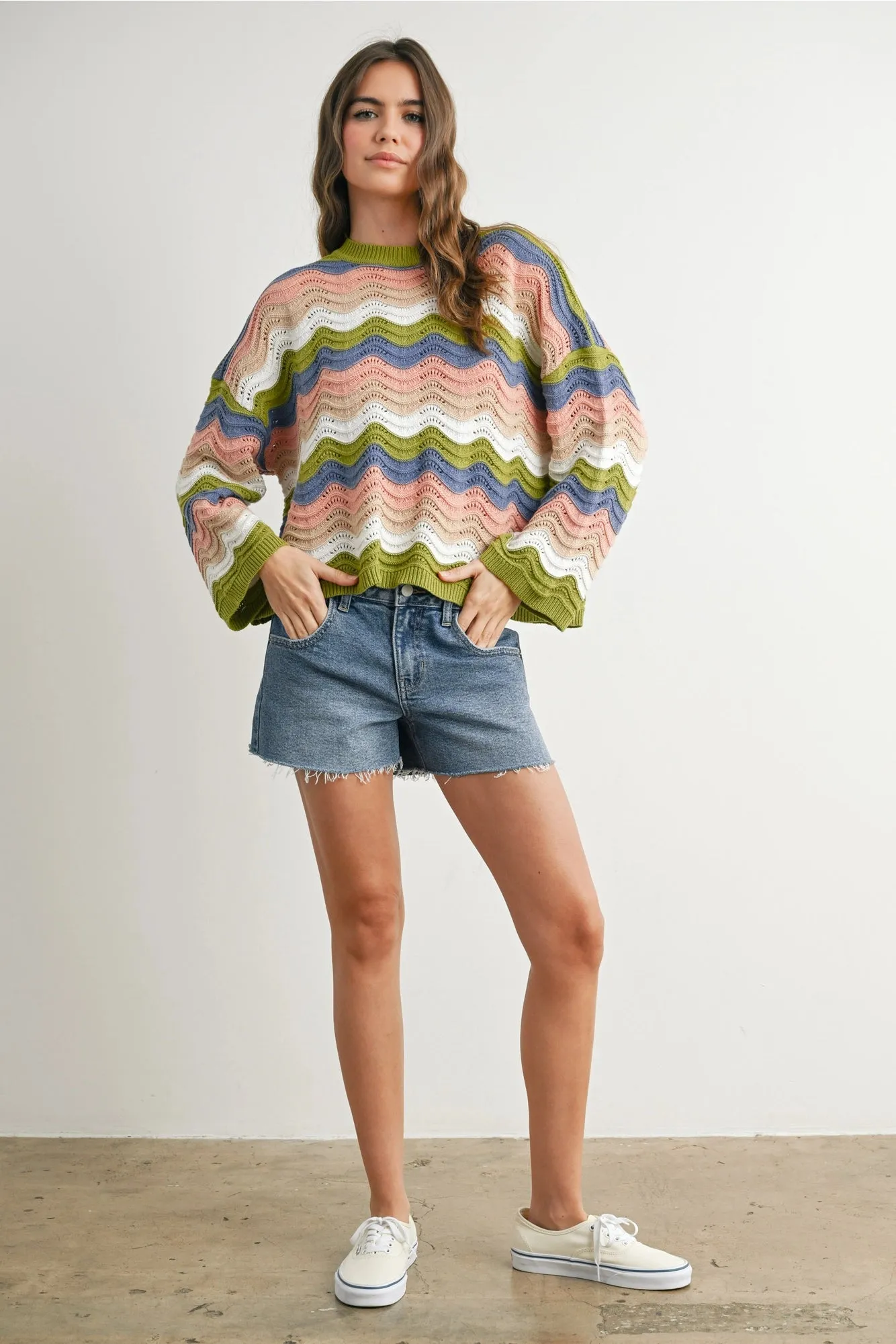 Coastal Breeze Colorblock Sweater
