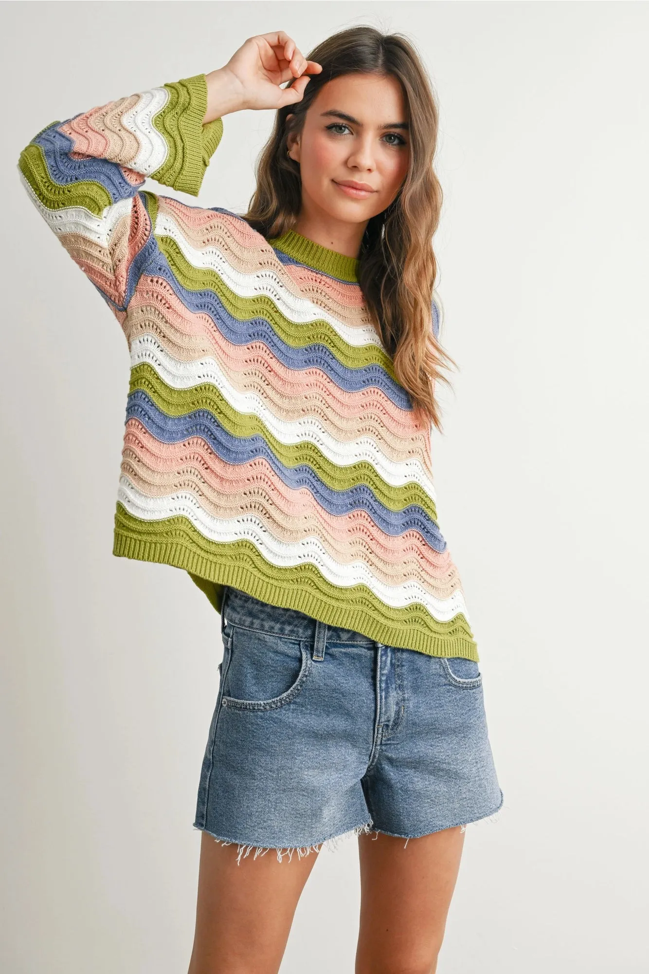 Coastal Breeze Colorblock Sweater