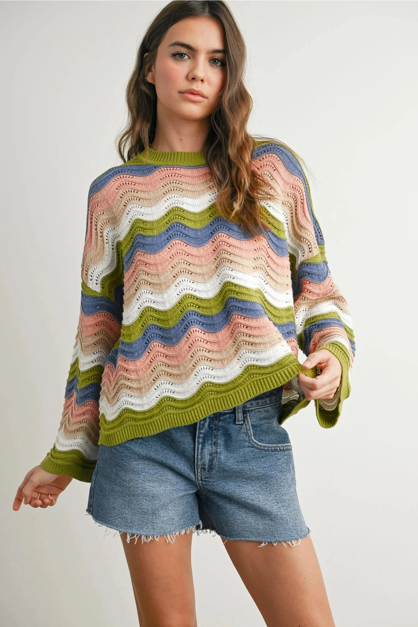 Coastal Breeze Colorblock Sweater