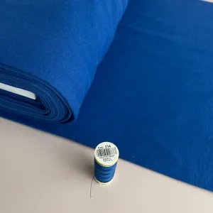 Cobalt Blue Organic Tubular Cuff Ribbing