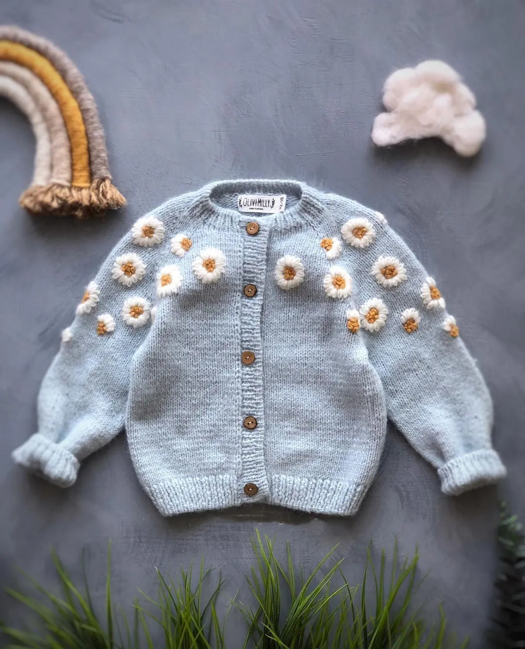 Daisy Wool Cardigan
