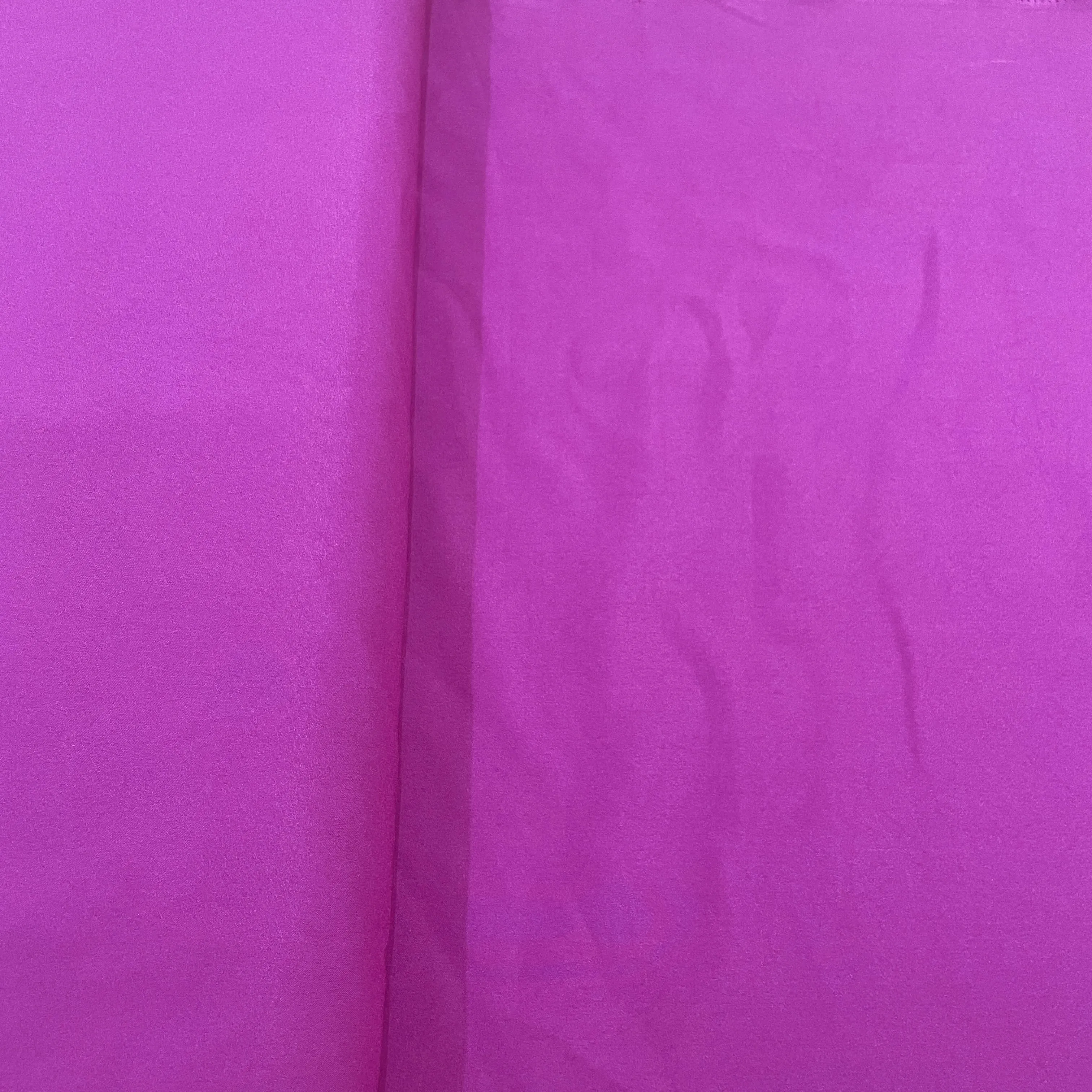 Exclusive Voilet Solid Malai Crepe Fabric