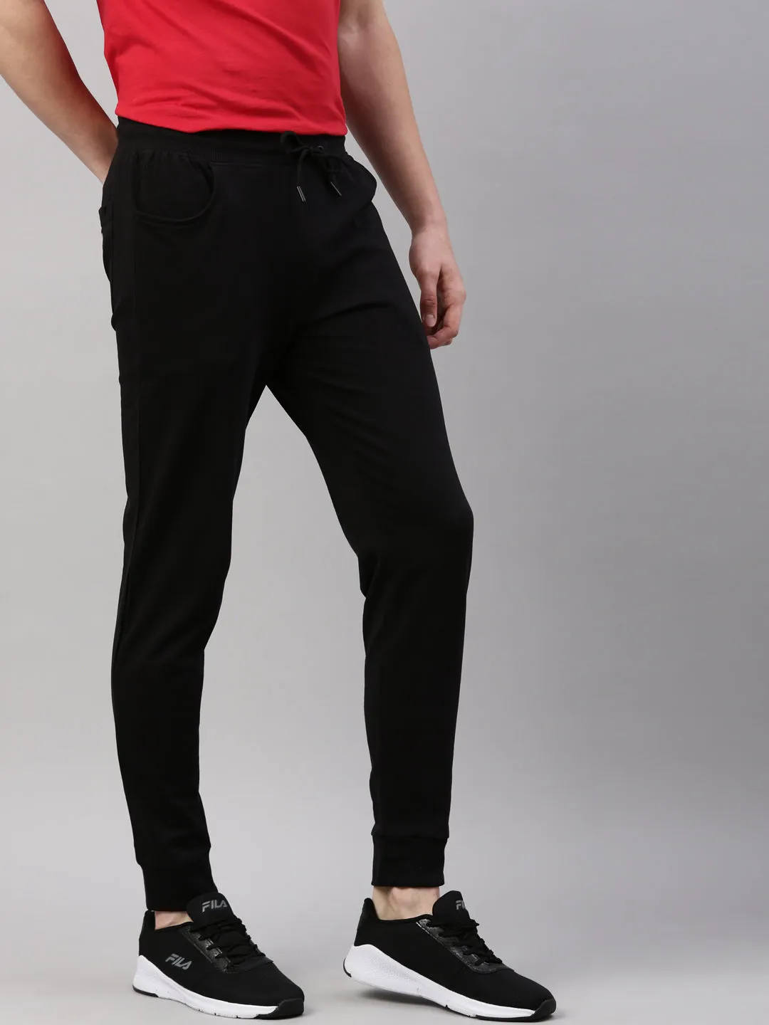 Fila Black Effar Men's Cuffed Joggers