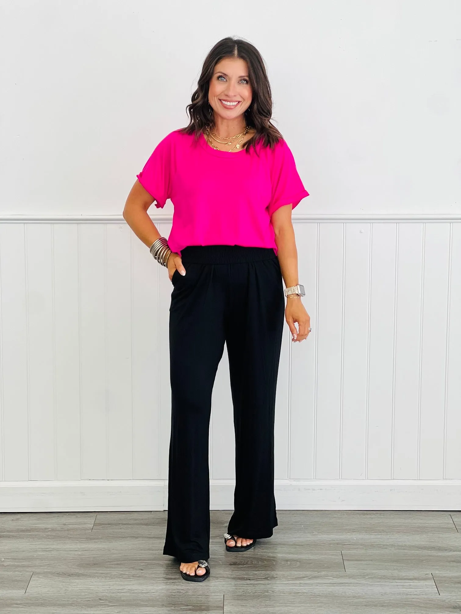 Flowy Raglan Style Stretchy Top (Reg. & Plus)- 3 Colors