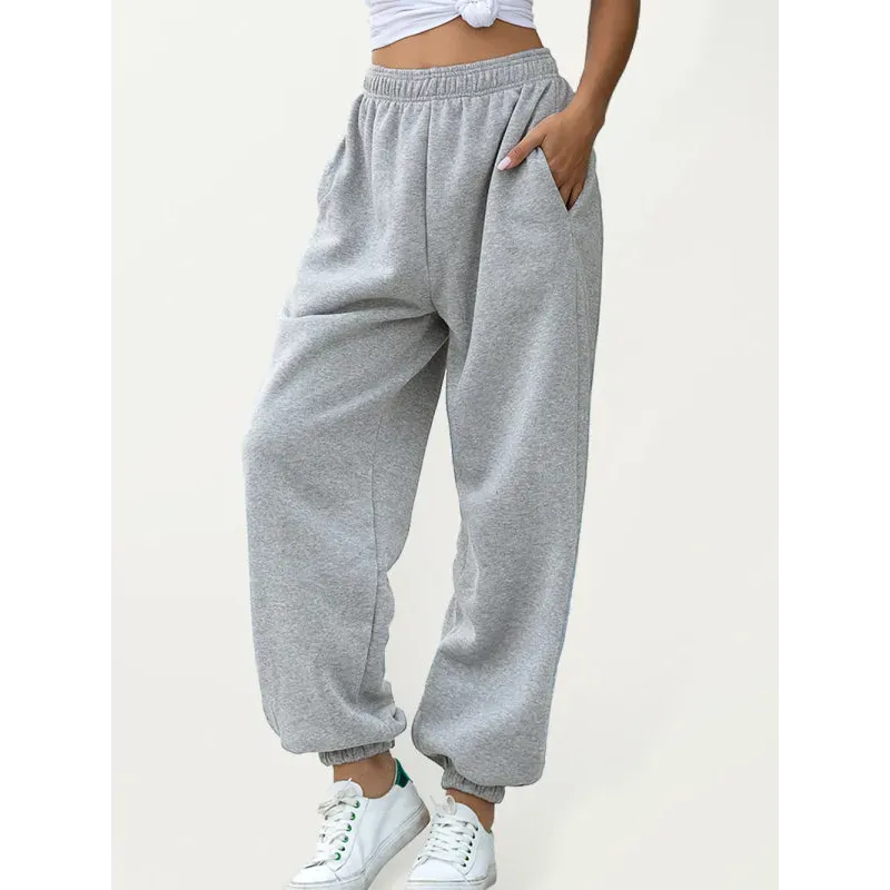 Four Seasons Home Leisure Sports Basic Loose Leg Pants