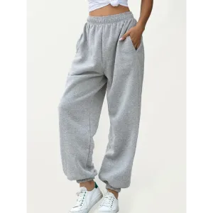 Four Seasons Home Leisure Sports Basic Loose Leg Pants