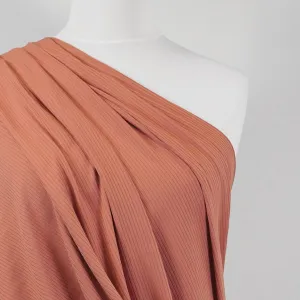 Fuji - Sandstone Bamboo and Elastane Rib Knit Fabric - 2.1 Metre Remnant