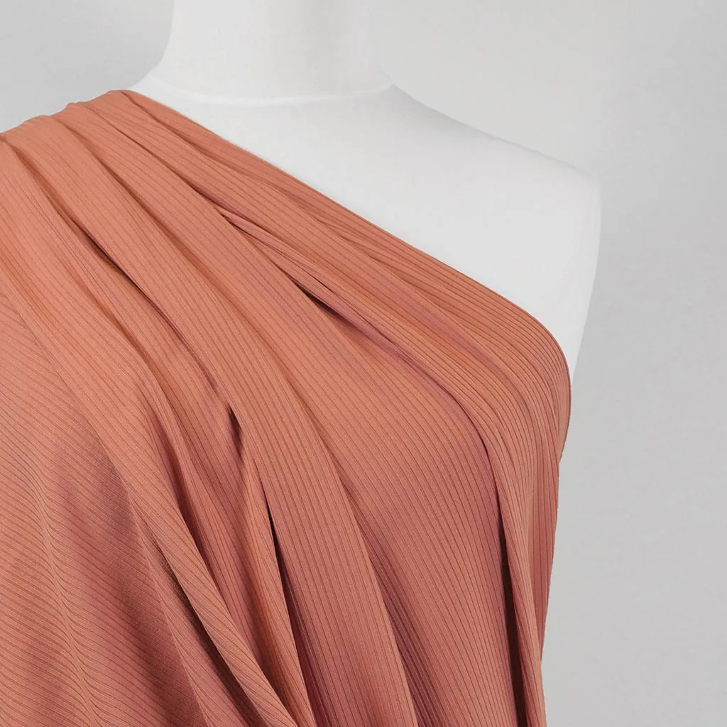 Fuji - Sandstone Bamboo and Elastane Rib Knit Fabric - 2.1 Metre Remnant