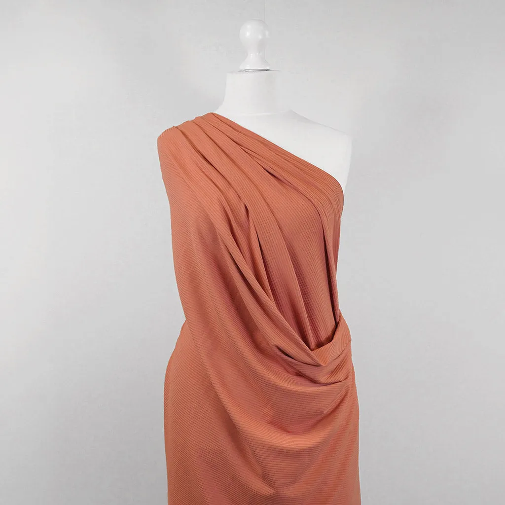 Fuji - Sandstone Bamboo and Elastane Rib Knit Fabric - 2.1 Metre Remnant