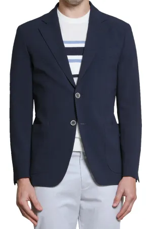 Gabriel Seersucker Blazer in Navy