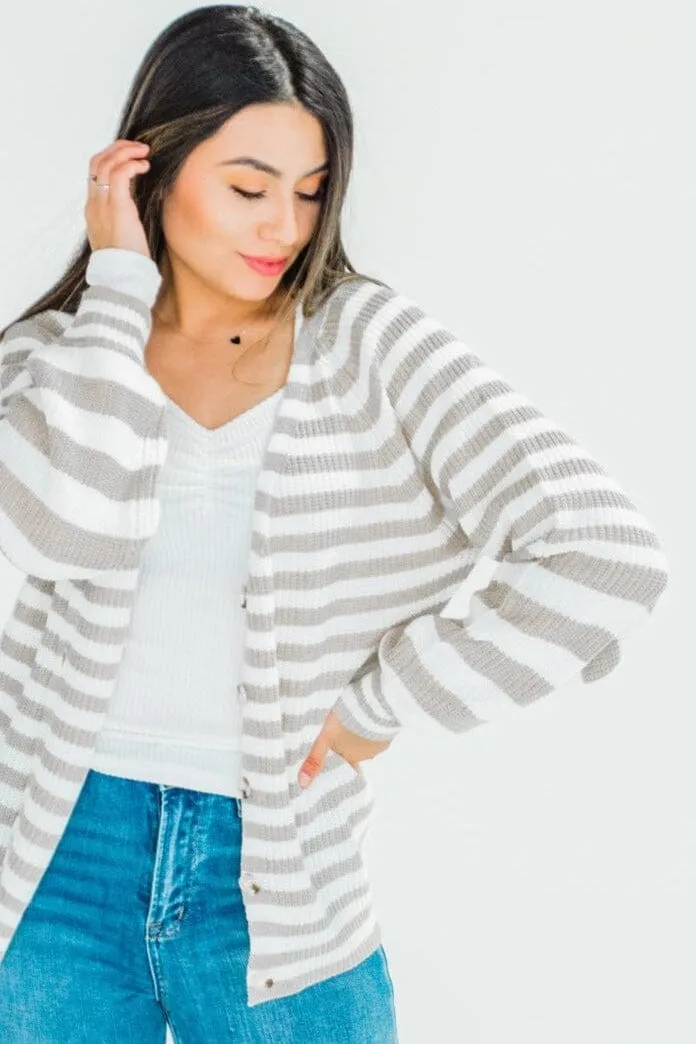 Hype for Stripes Cardigan
