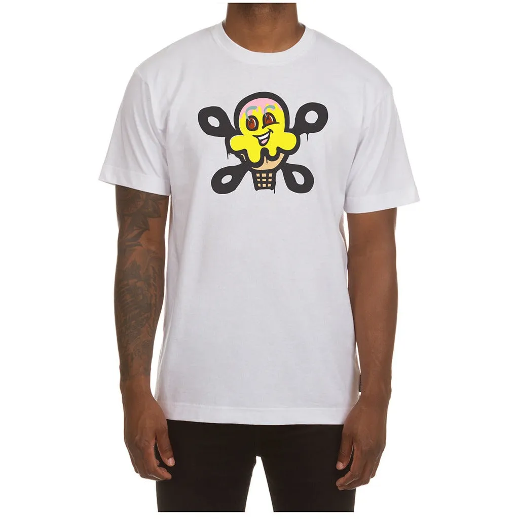 Ice Cream "Look Up" SS White Tee (431-1201)
