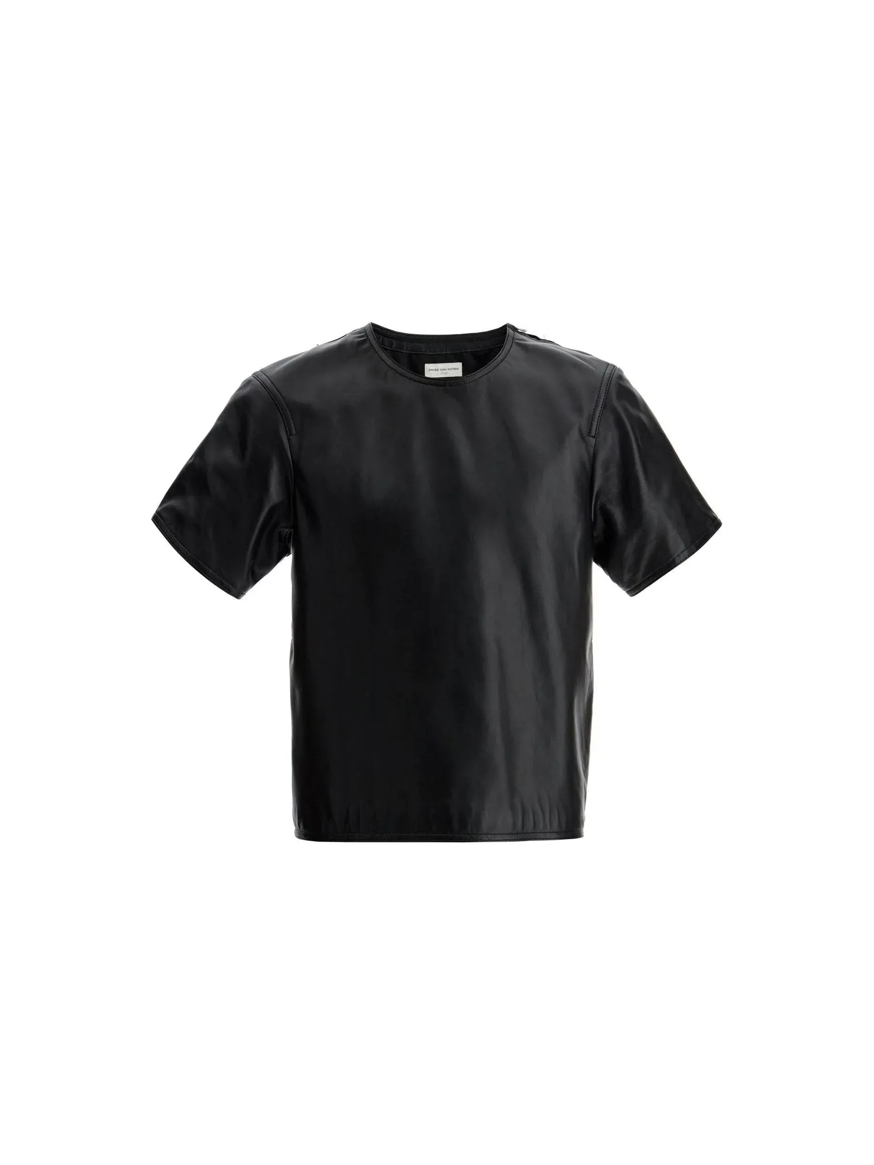 Leather T-Shirt Top