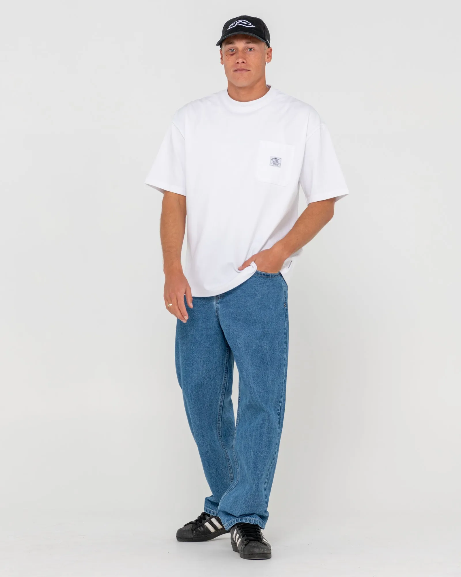 Mens Lucifer Loose Fit Denim Jeans