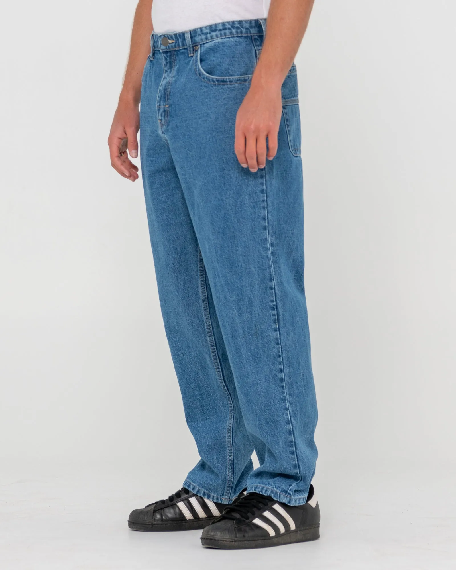 Mens Lucifer Loose Fit Denim Jeans