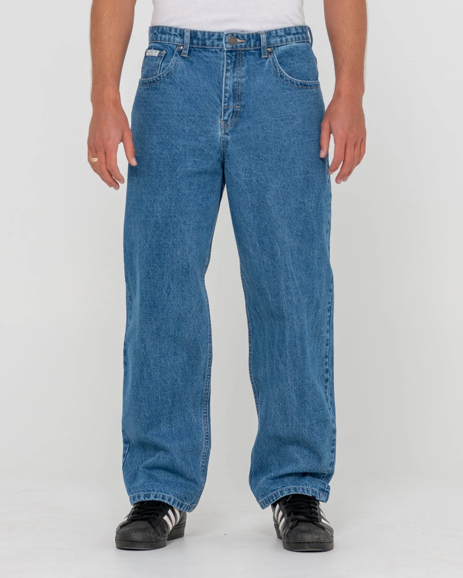 Mens Lucifer Loose Fit Denim Jeans