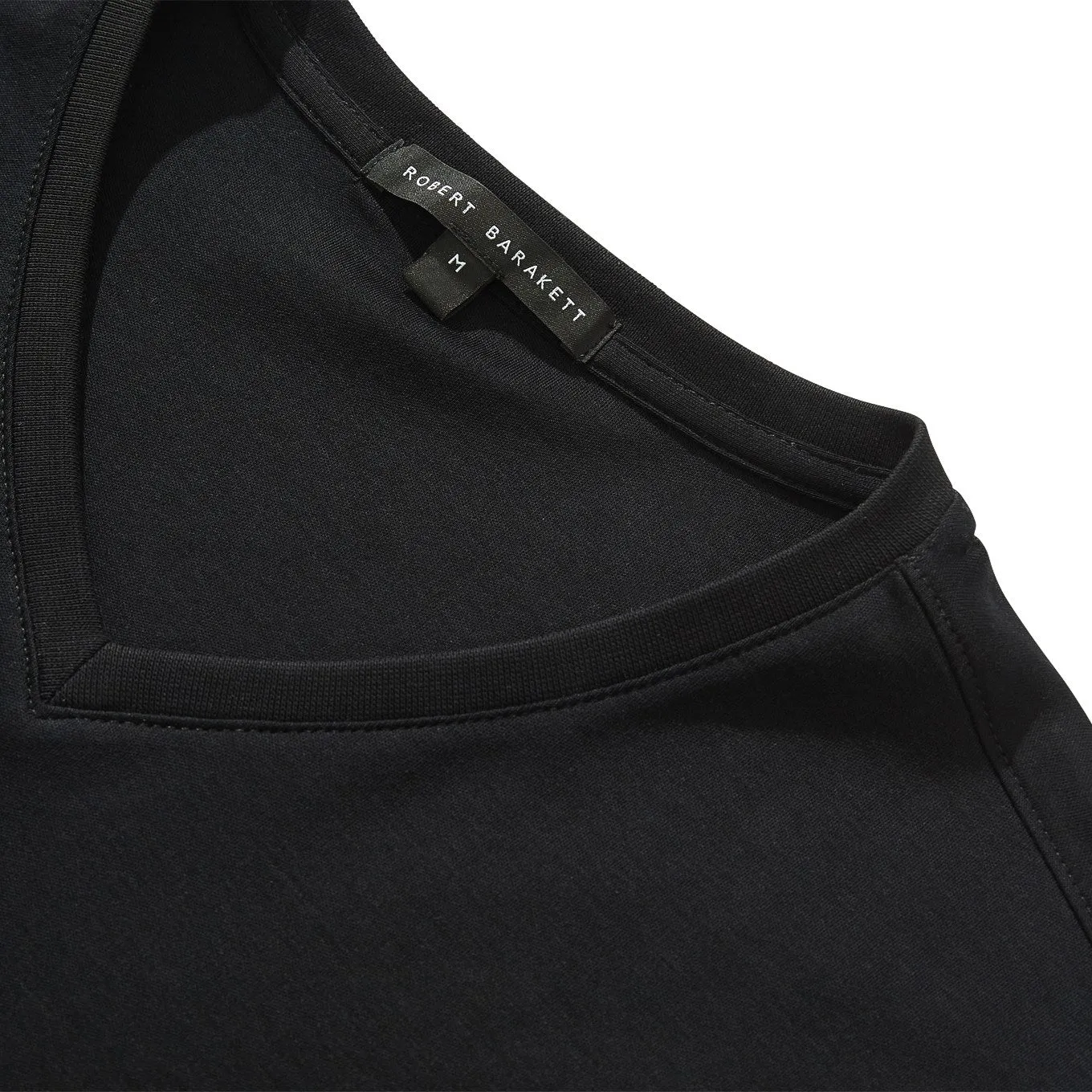 Men's Robert Barraket Georgia V-Neck T-shirt - Black