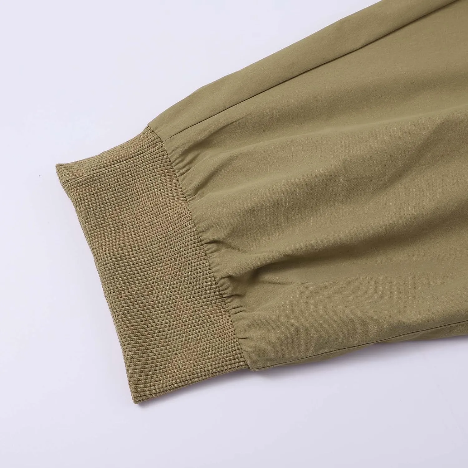 Mens Summer Yoga Pants Elastic Waist Ankle Length Cargo Pants with Multi Pockets Loose Fit Casual Cinch Bottom Trousers