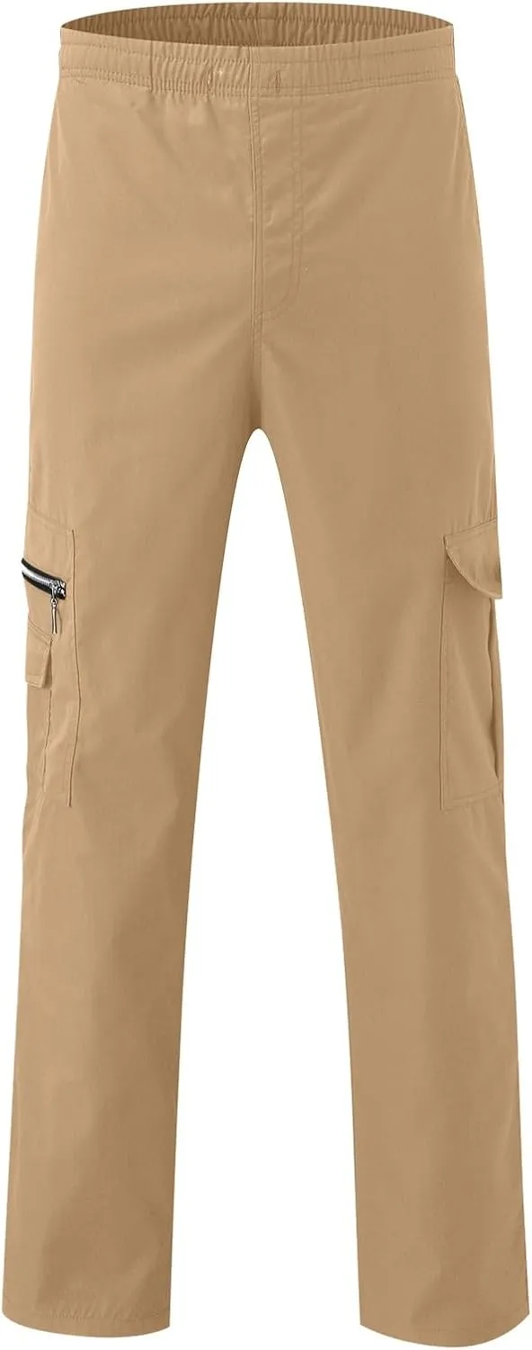 Mens Sweatpants with Pockets Big and Tall Bottom Straight Leg Casual Loose Athletic Jogger Pants Men's Cargo Sweatpants