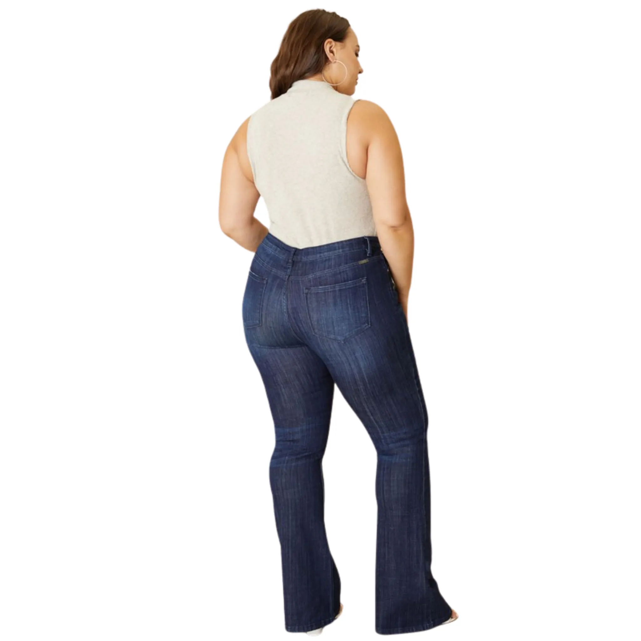 Mid Rise Flare Jeans
