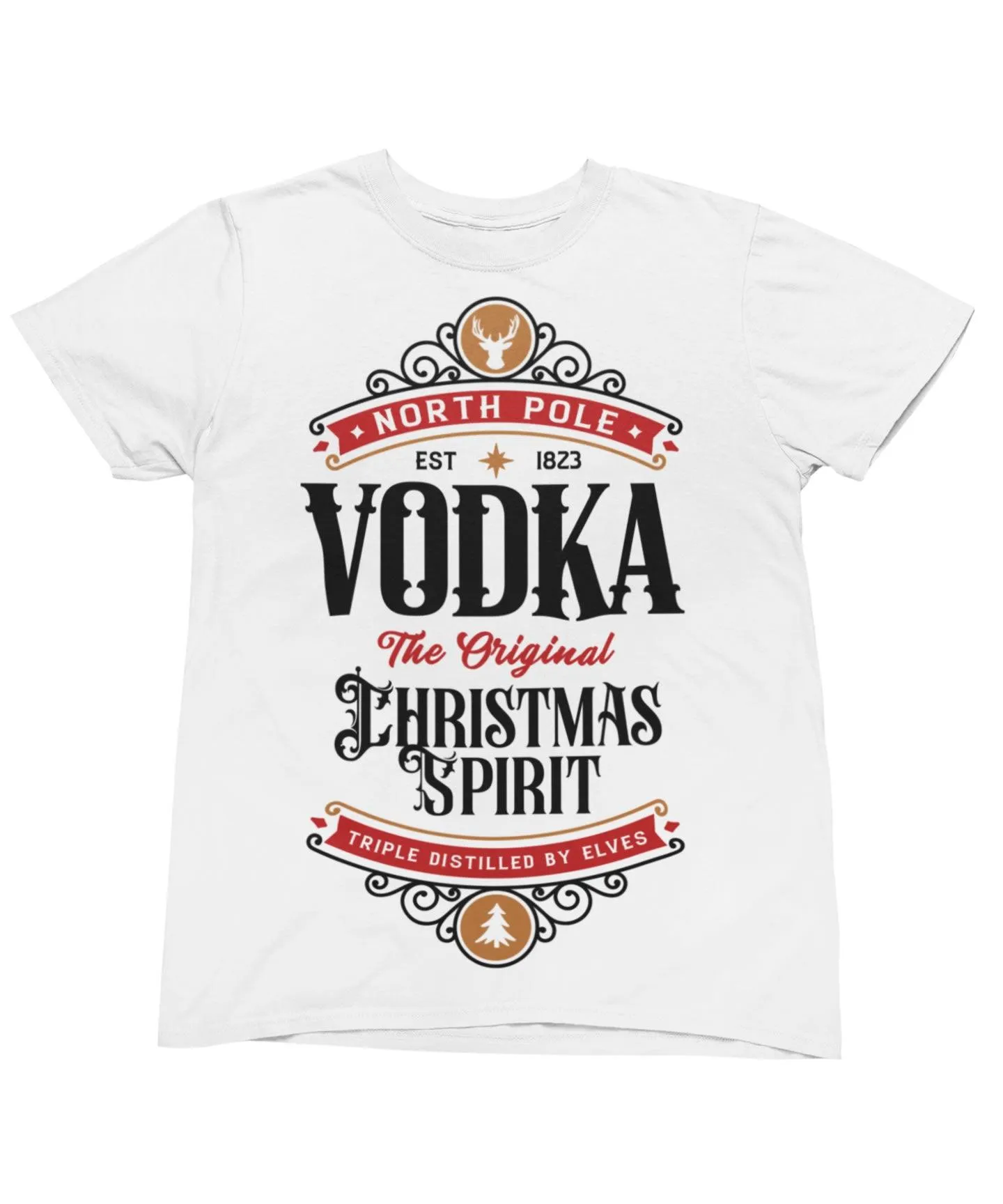 North Pole Vodka Christmas T-Shirt