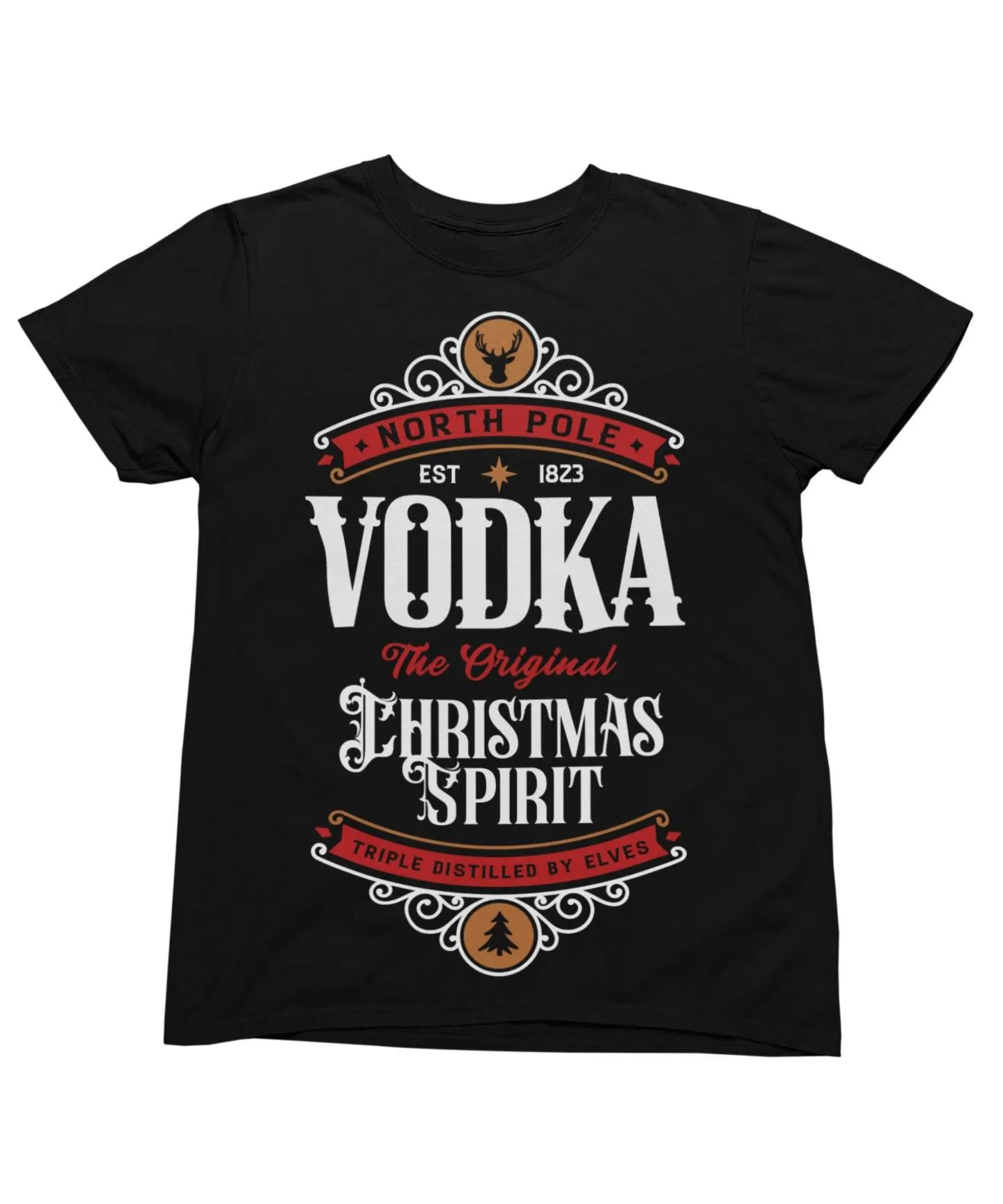 North Pole Vodka Christmas T-Shirt