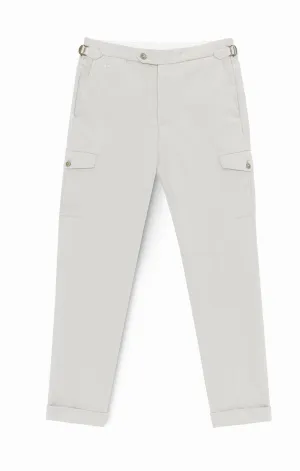 Olimpias Light Grey Heavy Cotton Twill Stretch