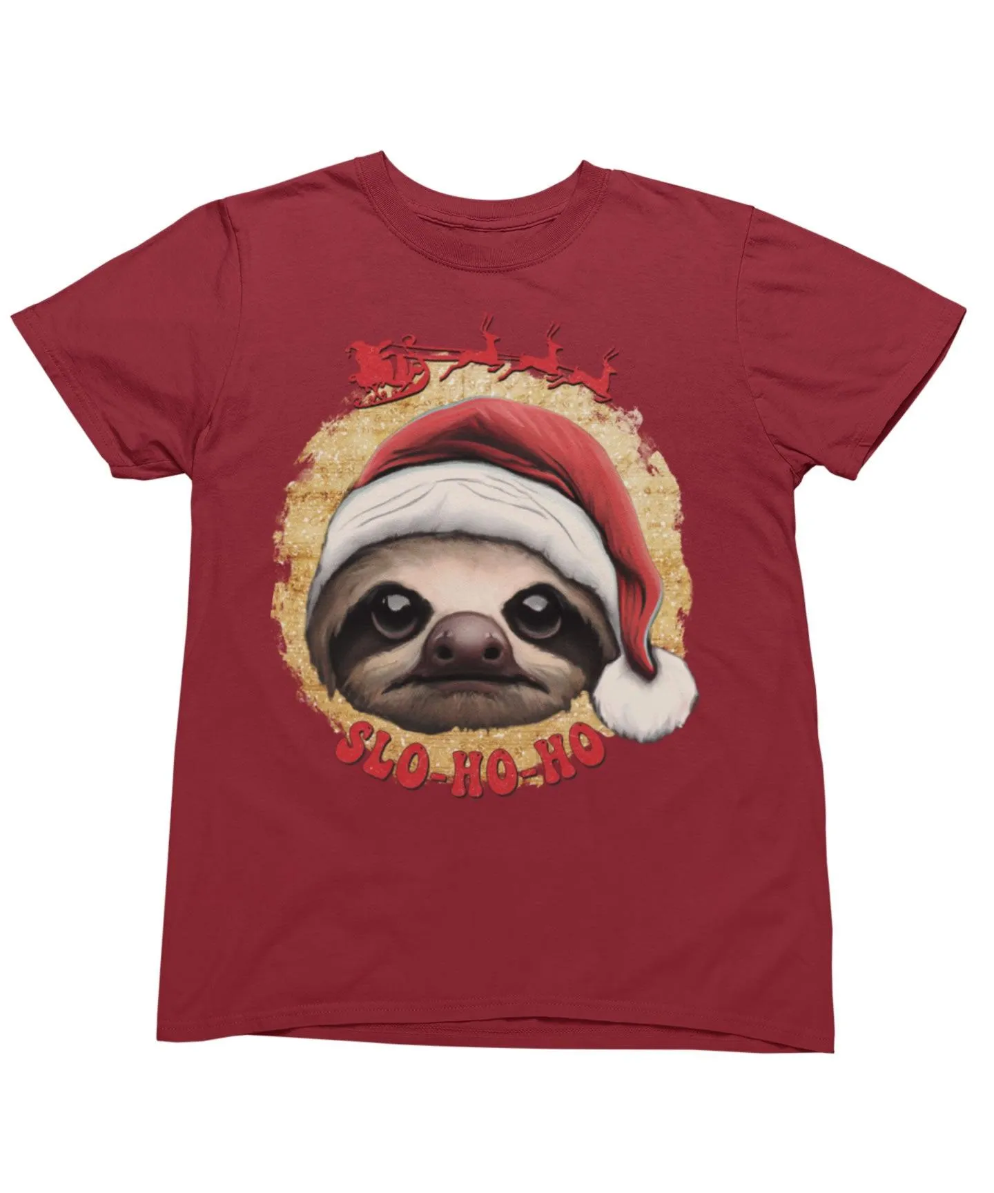 Sloth Ho Ho Ho Christmas Unisex T-Shirt