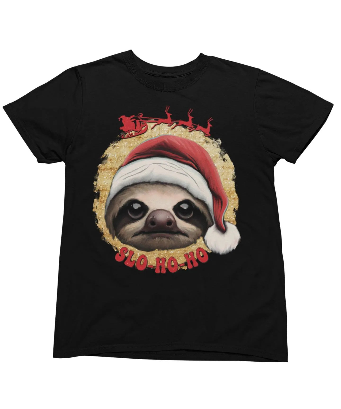 Sloth Ho Ho Ho Christmas Unisex T-Shirt