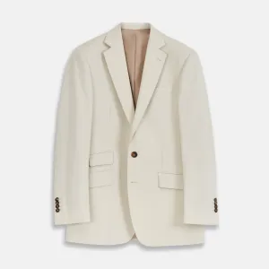 Stone Cotton Twill Jacket