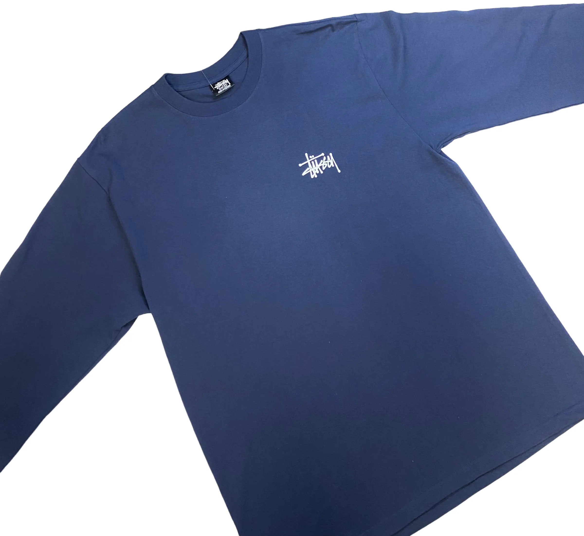 Stussy Mens Basic Long Sleeve T-Shirt - Black / White / Navy / Brick - [1994759]