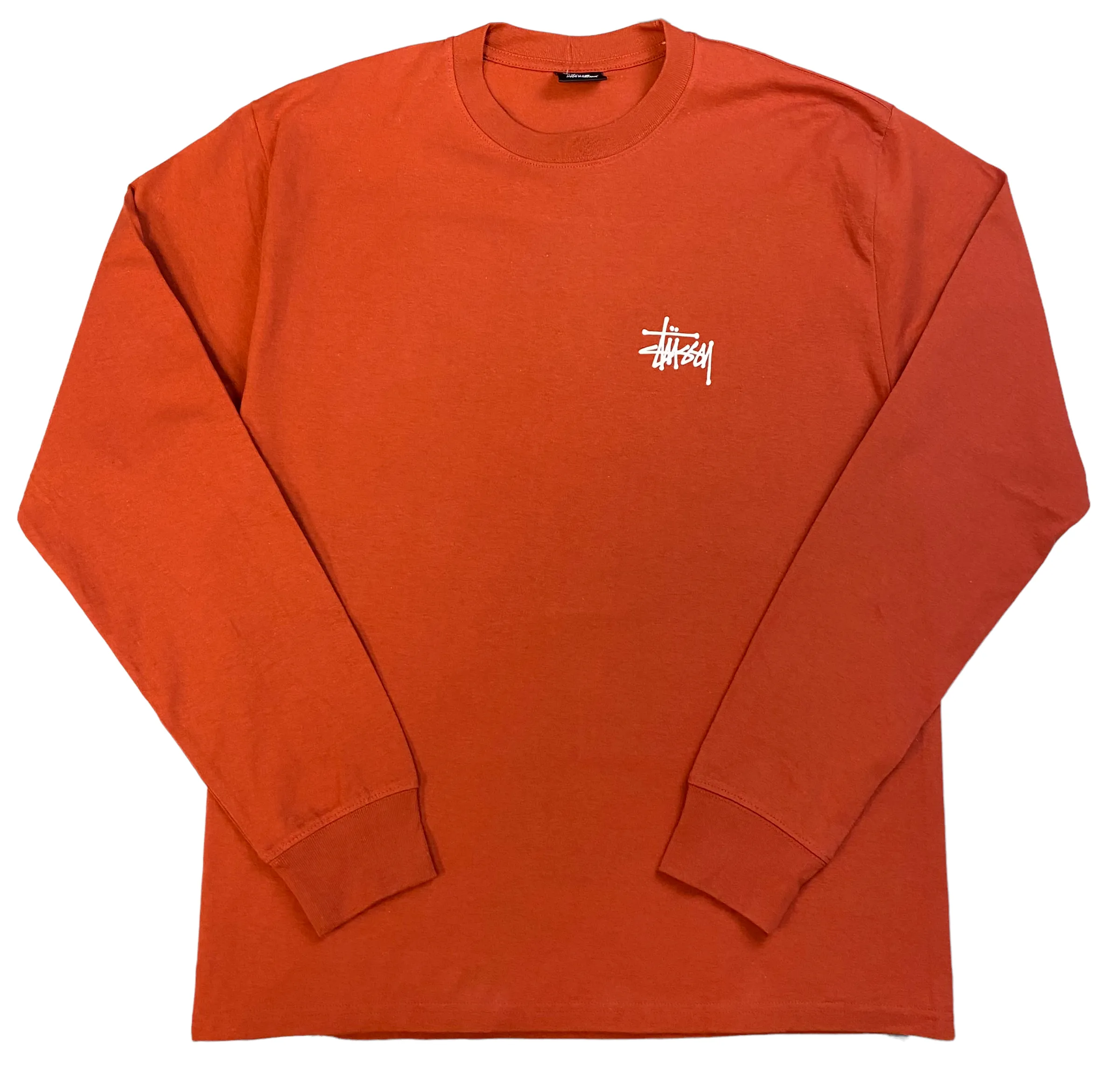 Stussy Mens Basic Long Sleeve T-Shirt - Black / White / Navy / Brick - [1994759]