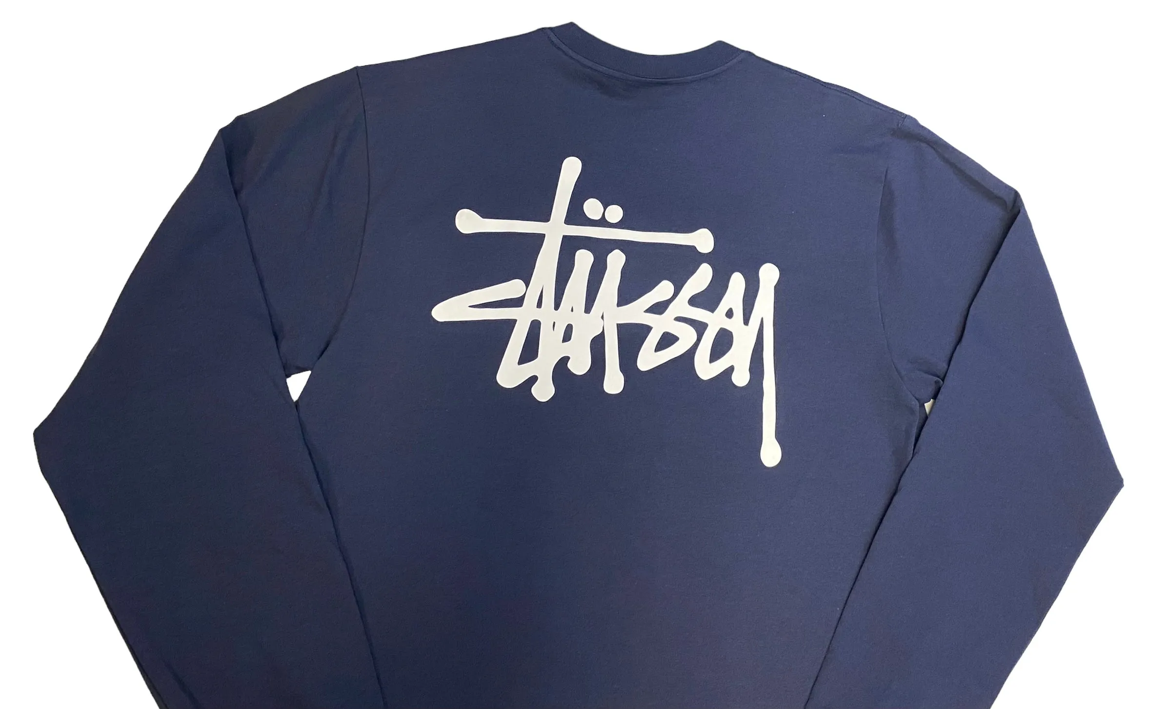 Stussy Mens Basic Long Sleeve T-Shirt - Black / White / Navy / Brick - [1994759]