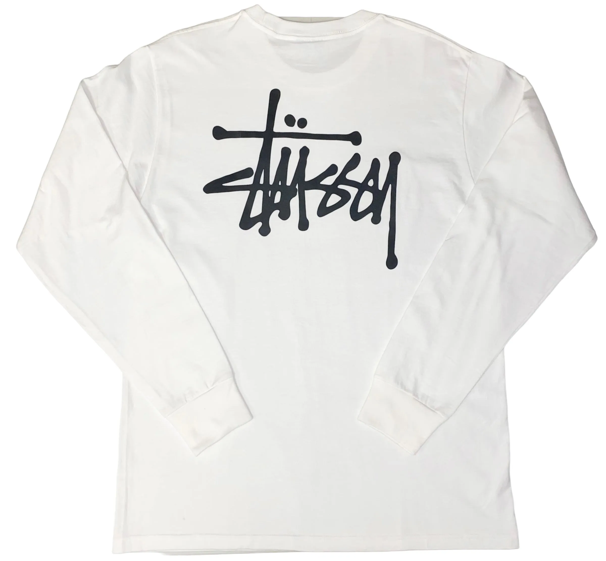 Stussy Mens Basic Long Sleeve T-Shirt - Black / White / Navy / Brick - [1994759]