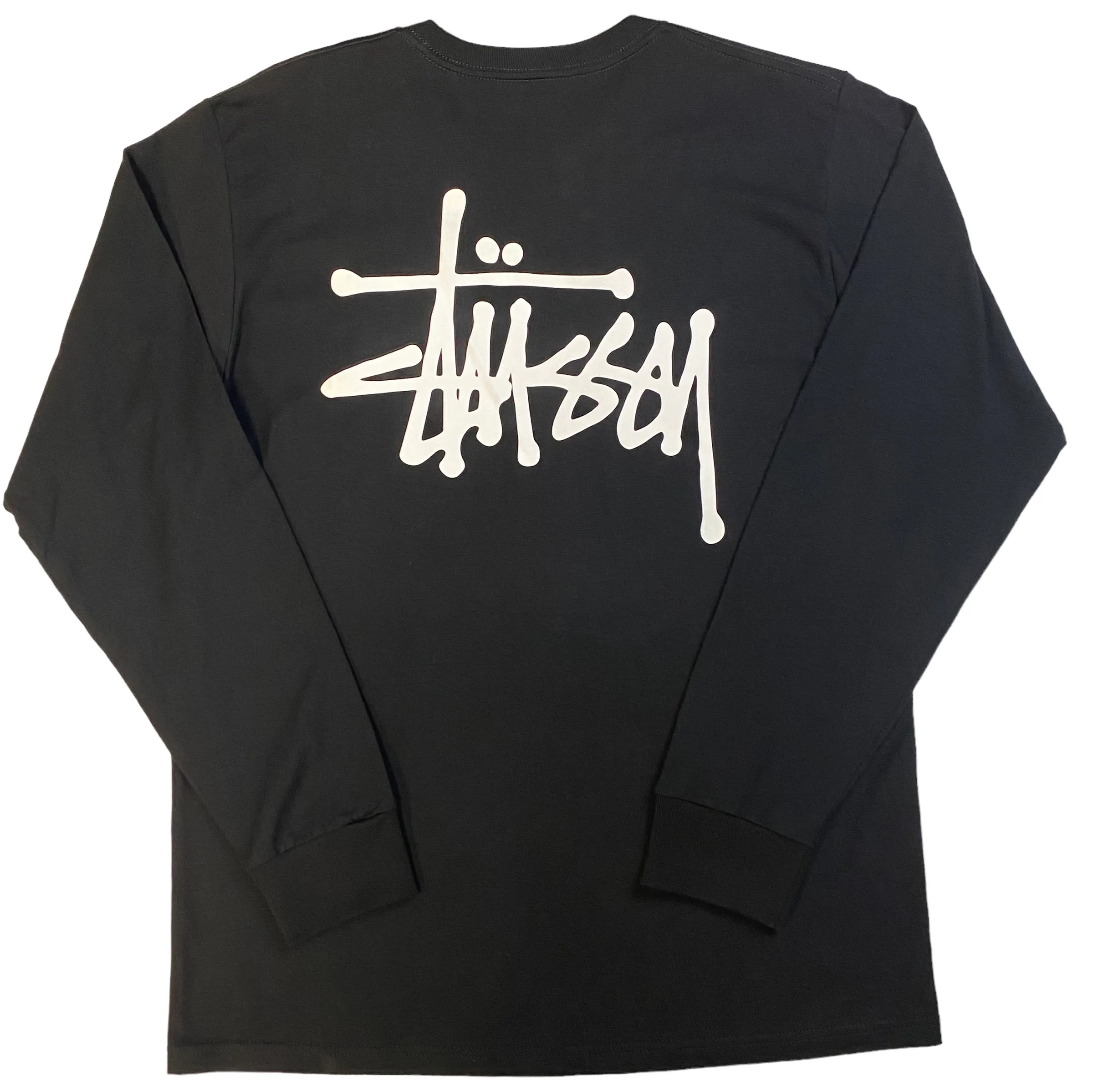 Stussy Mens Basic Long Sleeve T-Shirt - Black / White / Navy / Brick - [1994759]