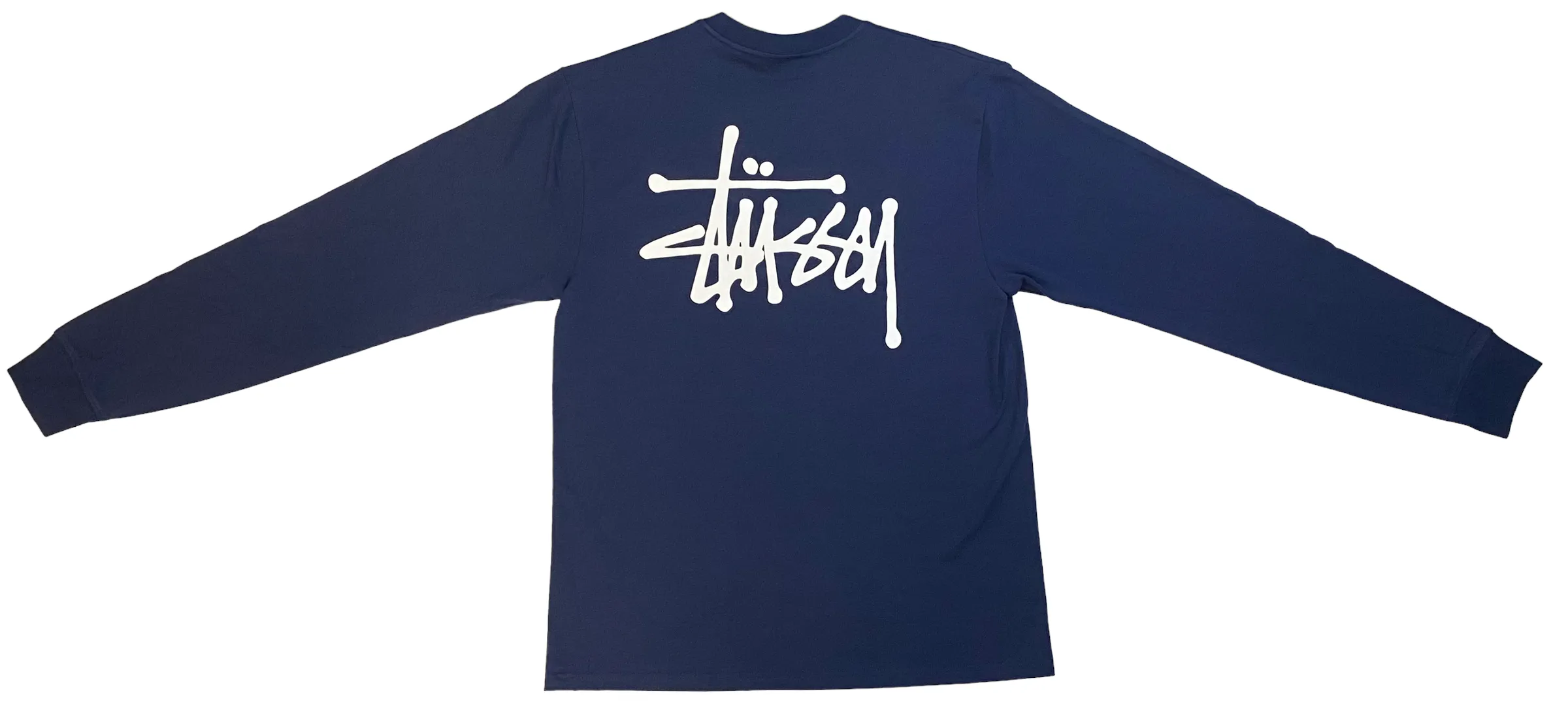 Stussy Mens Basic Long Sleeve T-Shirt - Black / White / Navy / Brick - [1994759]