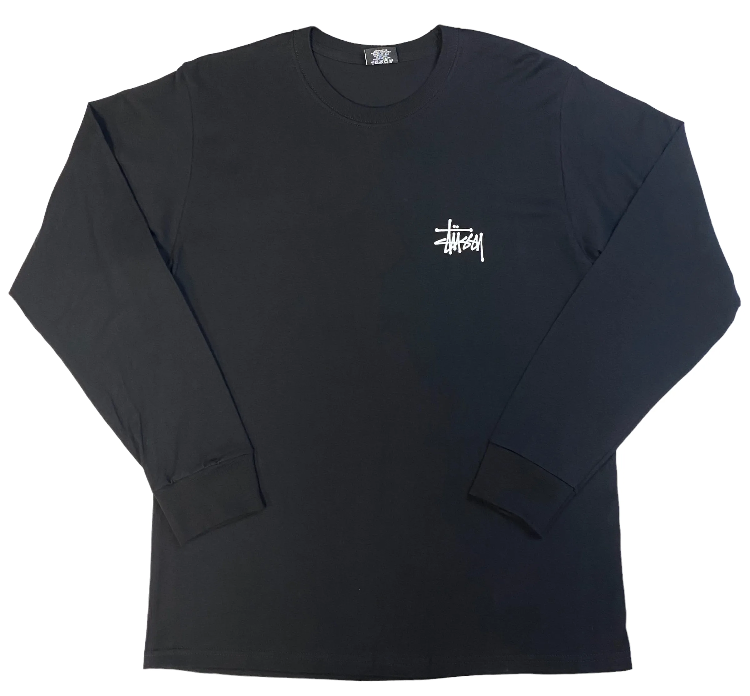 Stussy Mens Basic Long Sleeve T-Shirt - Black / White / Navy / Brick - [1994759]